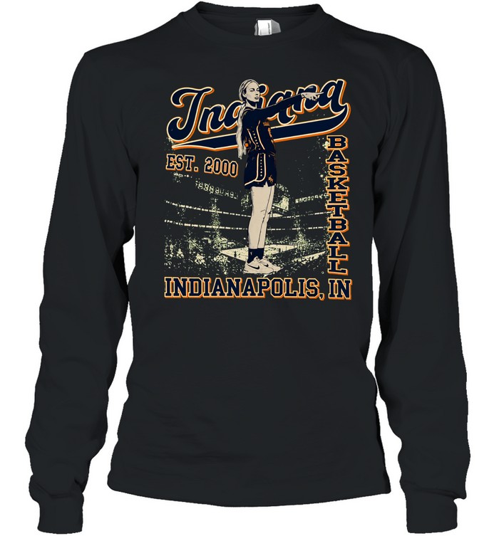 Sophie Cunningham pointing Indiana Fever Basketball Indianapolis est 2000 Long Sleeve Tee