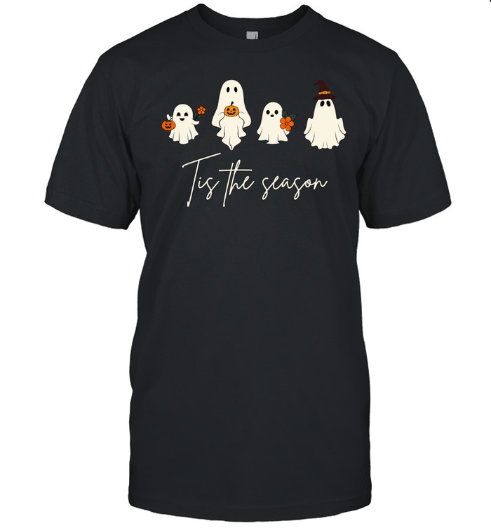 Tis The Season Cute Ghost Halloween Unisex T-Shirt